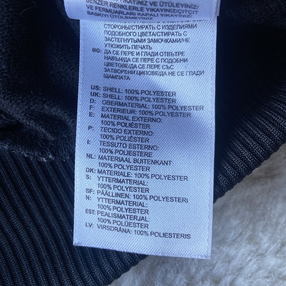 Adidas Original kids black white track jacket zip up lightweight three stripe XS - Picture 12 of 16